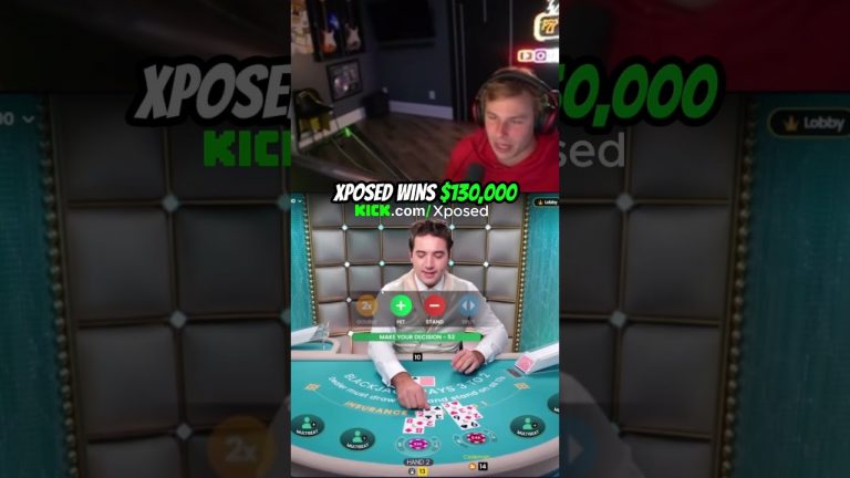 XPOSED 4 HAND $130k BLACKJACK WIN! #lasvegas #gambling #blackjack