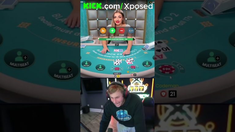 XPOSED BIGGEST WIN ON BLACKJACK EVER!! $448K HIT!! LFG!! #xposed #blackjack #gambling #shorts