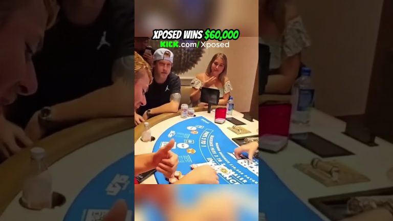 XPOSED INSANE $60,000 BLACKJACK WIN IN VEGAS! #lasvegas #gambling #blackjack