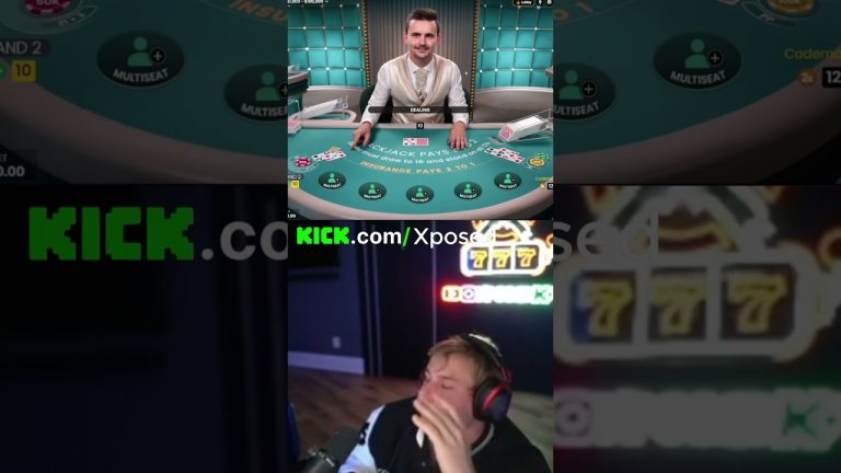 XPOSED MASSIVE $300K+ WIN ON BLACKJACK!! LFG!! #xposed #blackjack #gambling #shorts