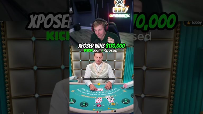 XPOSED MASSIVE DOUBLE DOWN $170,000 BLACKJACK WIN! #lasvegas #gambling #blackjack #xposed