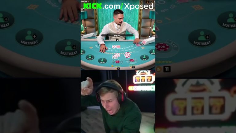 XPOSED TWO MASSIVE $80K DOUBLE DOWN IN BLACKJACK!! LFGGG!! #xposed #blackjack #gambling #shorts