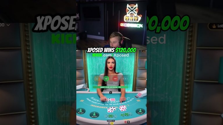 XPOSED WINS $120,000 #lasvegas #blackjack #gambling