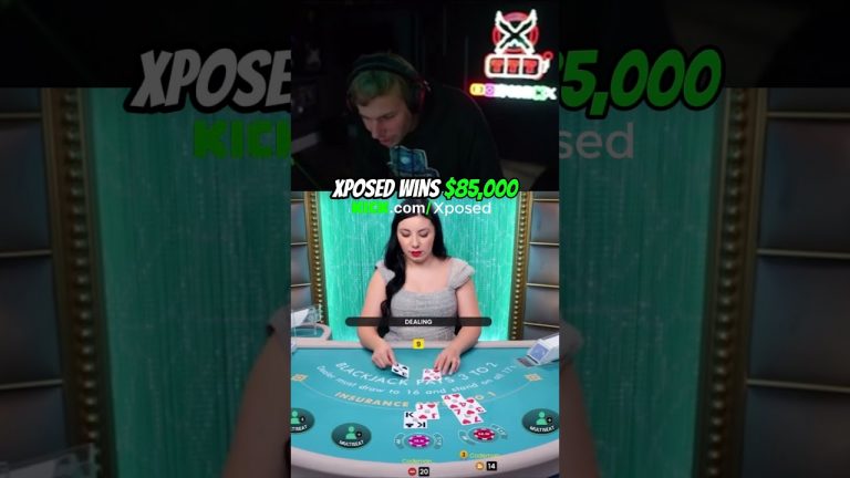 XPOSED WINS $85,000 #xposed #gambling #lasvegas #blacjack