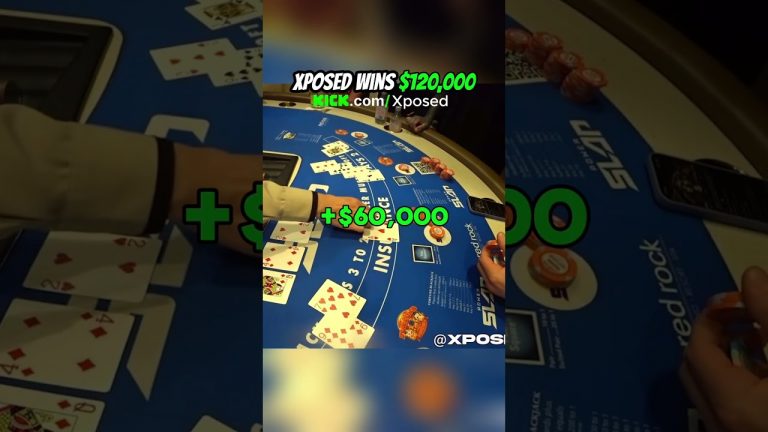 Xposed Wins $120,000 In Vegas #vegas #casino #blackjack