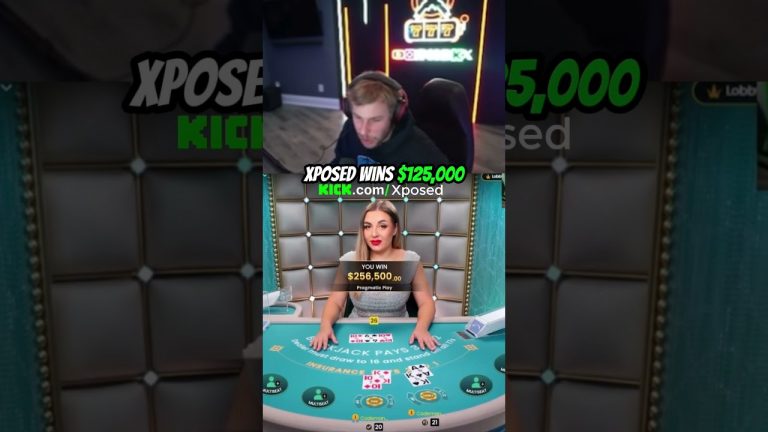 Xposed Wins $125k #gambling #blackjack #casino