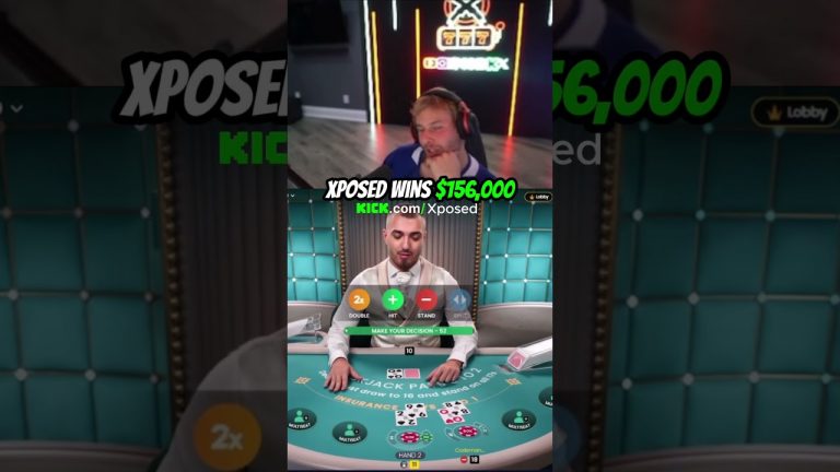 Xposed Wins $156,000 #xposed #gambling #blackjack