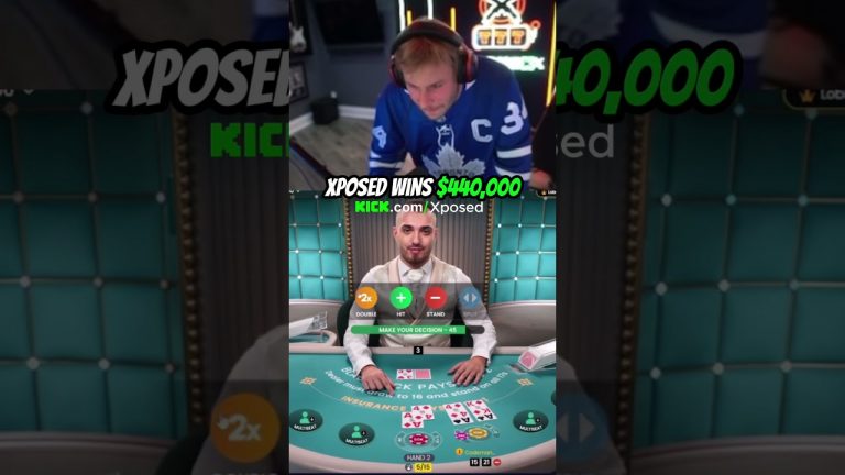 Xposed Wins $440,000 #xposed #gambling #blackjack