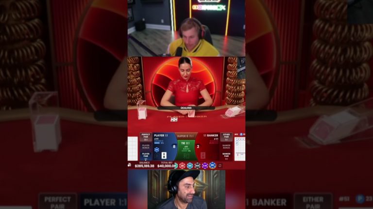 Xposed goes extremely degen on Baccarat! #reaction