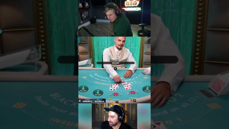 Xposed wins over $300K on Blackjack! He’s Unstoppable! #reaction