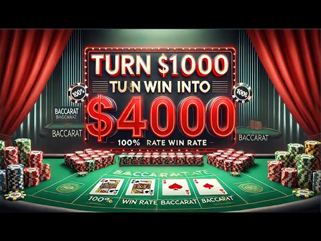 100% Win Baccarat Strategy: Turn $1000 into $4000 in 20 Minutes