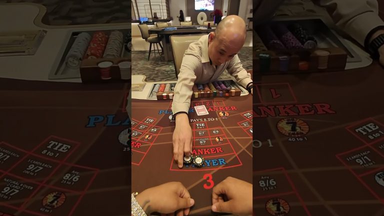 $1000 hand ON PLAYSR on the bending card game #comedy #casinogame #baccarat