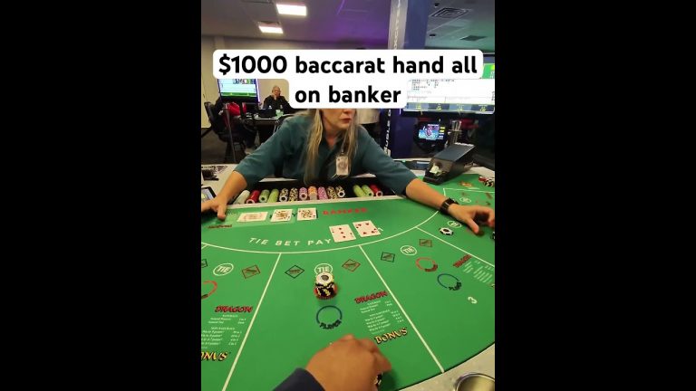 $1000 on banker commission sucks #casino #comedy #baccarat