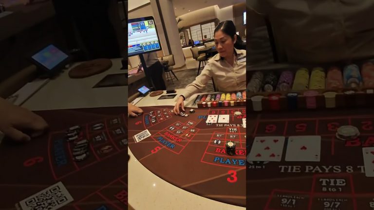 $2000 hand of BACCARAT on the Banker #comedy #casinofun #baccarat