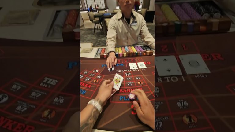 $2000 on the PLAYER Best game in the casino? #comedy #casino #baccarat #blackjack