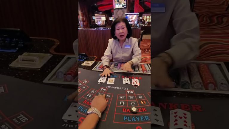 $500 hand of baccarat and we missed 200-1 bonus #comedy #casino #baccarat