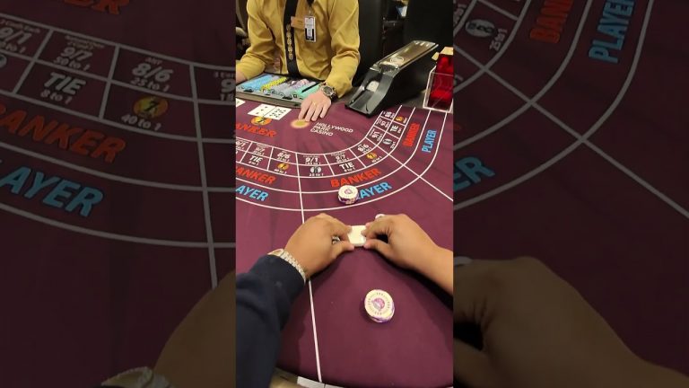 $600 card bender is this game really 50/50? #baccarat #comedy #casino