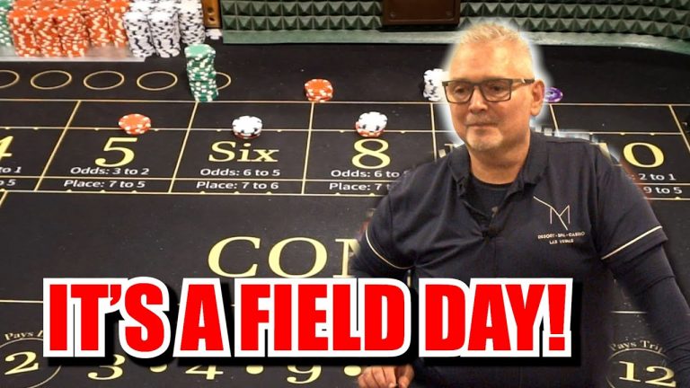 ALL THE FIELD 30 Roll Craps Challenge – WIN BIG or BUST #457