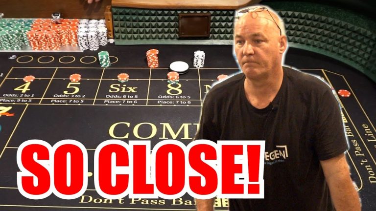 ALMOST THERE 30 Roll Craps Challenge – WIN BIG or BUST #455