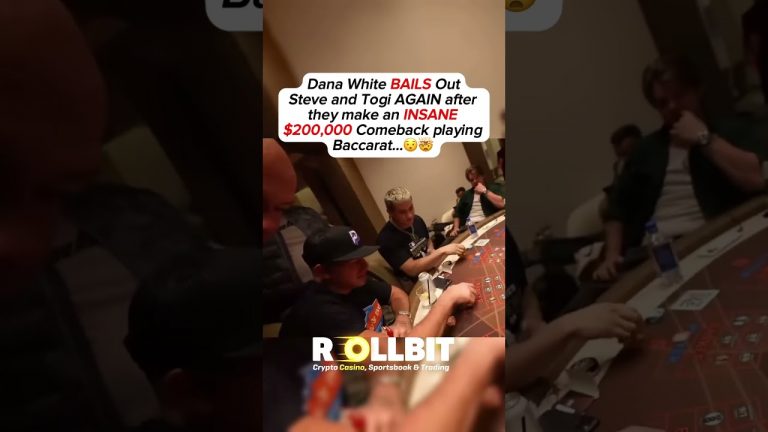 Dana Meets Togi BAILING him out #togi #dana #danawhite #gambling #casino #stevewilldoit #baccarat