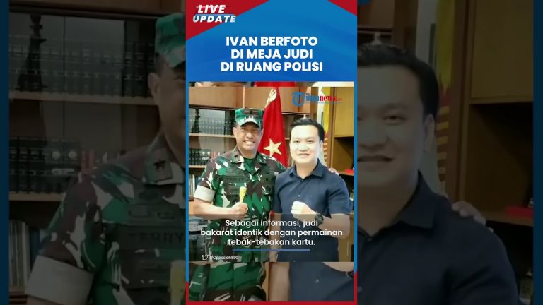 Foto-foto Ivan Sugiamto di Meja Judi Bakarat dalam Ruangan Polisi, Warganet Dibuat Penasaran