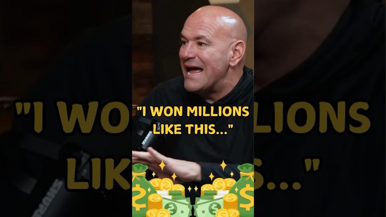 “I WON MILLIONS LIKE THIS…” #danawhite