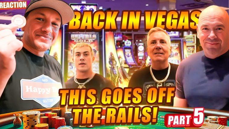 Part (5/6) Stevewilldoit, Vegas Matt, Togi & Dana White’s Intense Baccarat War in Vegas! #reaction