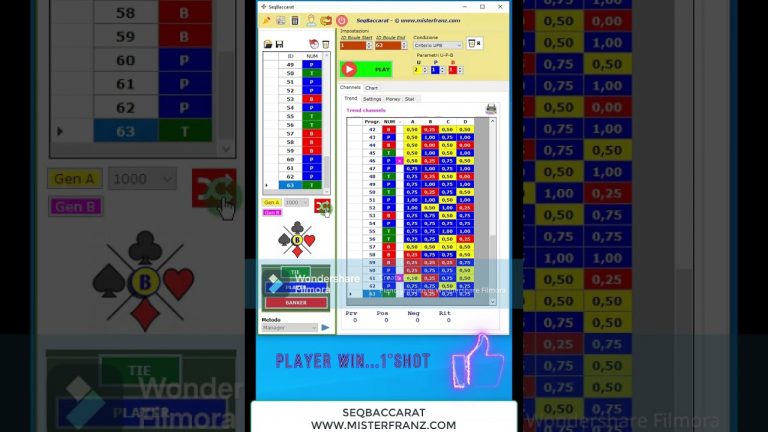 SEQBACCARAT – ENGLISH VERSION – SOFTWARE BACCARAT SEQUENCES #BACCARAT #PUNTOBANCO