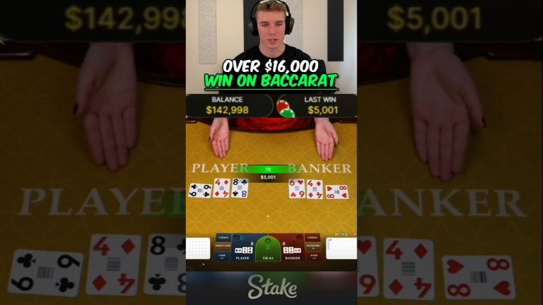 Toaster OVER $16,000 win on BACCARAT!