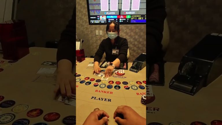 $1000 hand of Baccarat HIGH LIMIT #baccarat #comedy #gambling #shorts