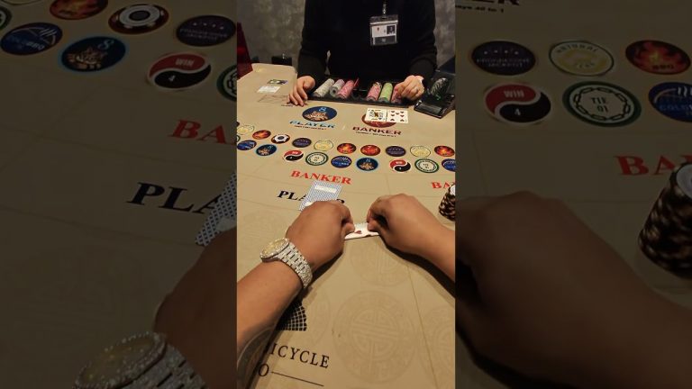 $1500 BACCARAT HAND 7s NEVER WIN #baccarat #casino #gambling #comedy