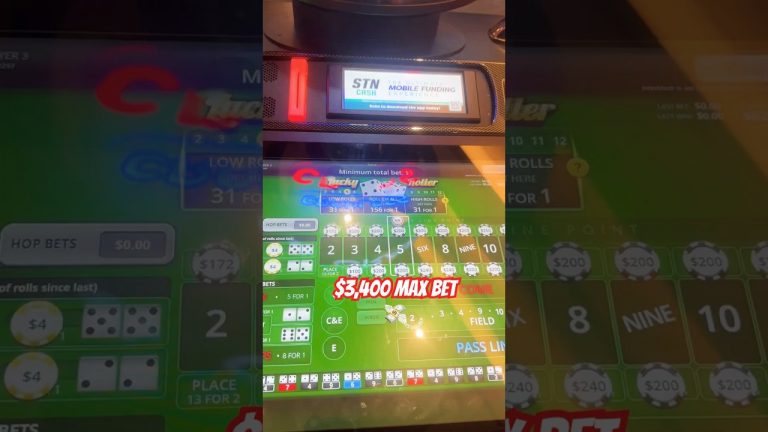 $3,600 WIN IN 40 SECS!! CRAPLESS BUBBLE CRAPS MAX BET!