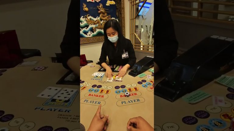 $500 BACCARAT HAND HOW TO PEEL THE CARDS #baccarat #casino #comedy #baccaratsystem