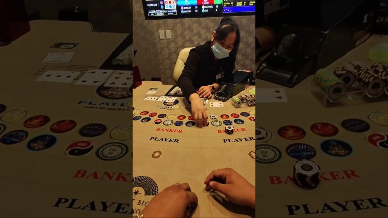 $700 hand in the banker with a UNEXPECTED 40-1 bonus payout #baccarat #comedy #gambling