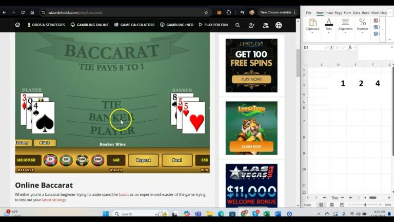 Baccarat ‘3 Bet Super Scale’ Demo