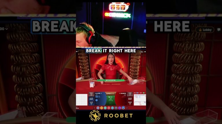 Baccarat Big win #xposed #roobet #baccarat #highlights #shorts