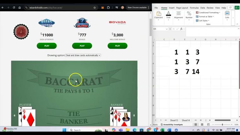 Baccarat ‘First Four Strategy Using Conservative Approach’ Winner!!