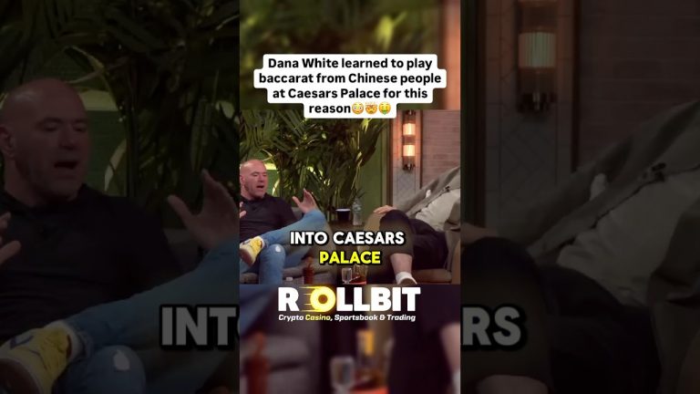 Dana White learned to play baccarat from Chinese players at Caesars Palace #danawhite