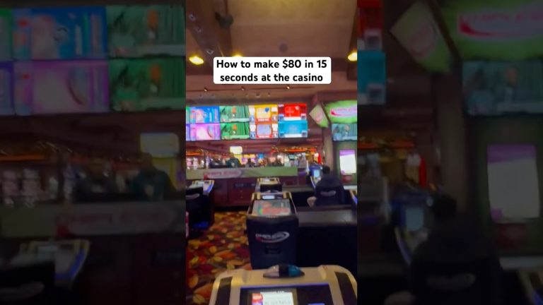 How to make $80 in 15 seconds at the casino #dontgamble #minibaccarat