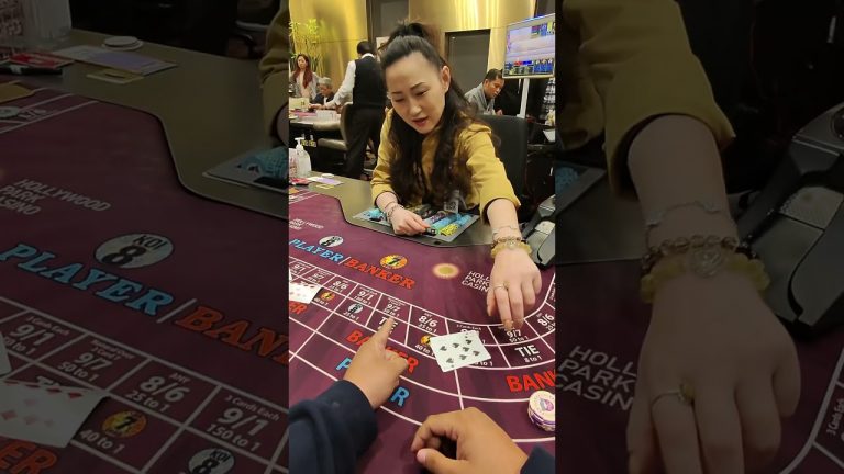 How to win an INTENSE HAND OF BACCARAT #comedy #baccarat #baccaratsystem #casino