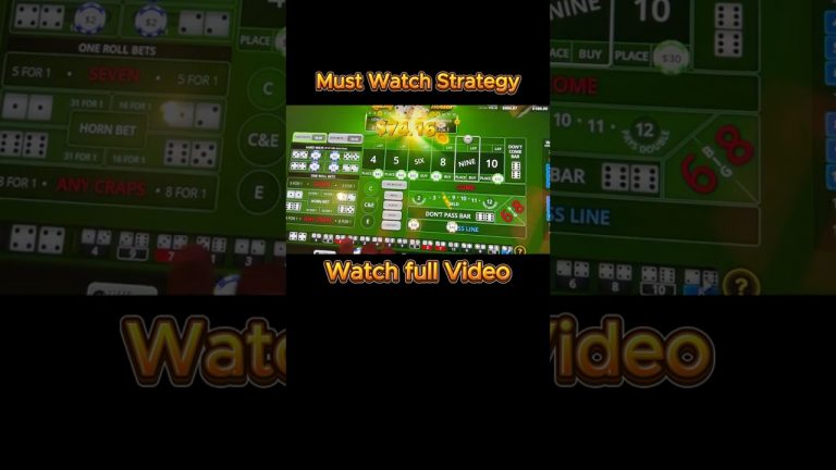 Must Watch Craps Strategy: #casino #gaming #slots #funny #cruising