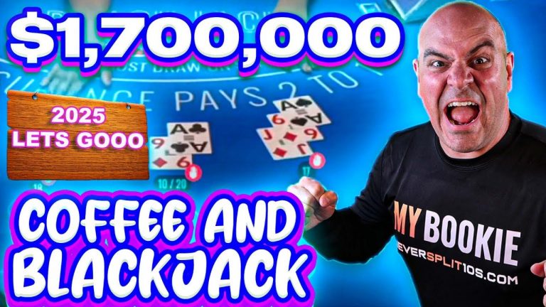 $1.7 Million Blackjack – Jan 6 LIVE Blackjack – Coffee and Blackjack –