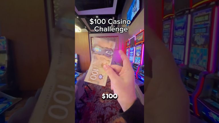 $100 Challenge At The Casino!