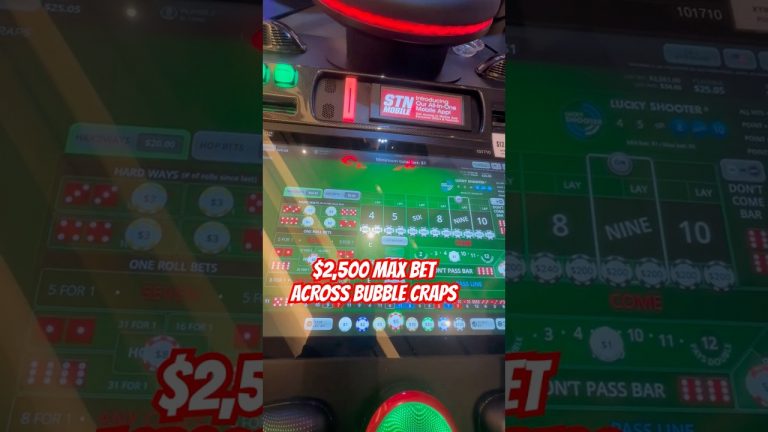 $2,500 MAX BET! Bubble Craps! Can we make money?! #crazybetting #bubblecraps #maxbet #casino