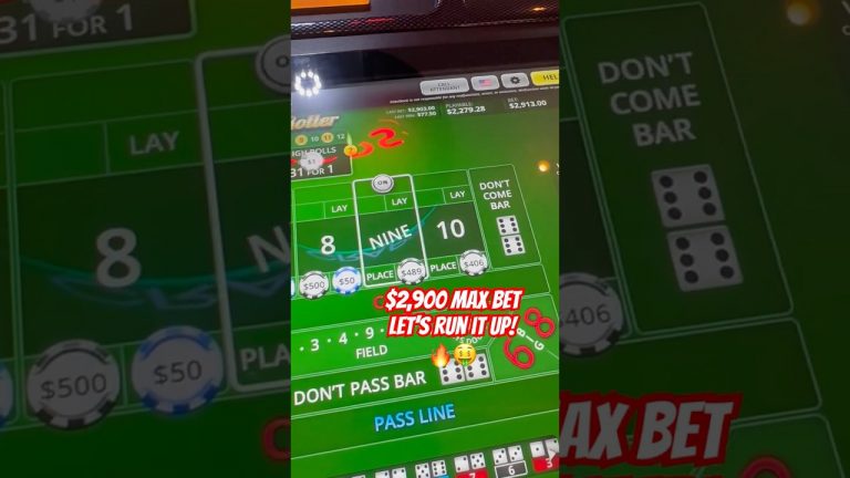 $2,900 MAX BET! Can We Get Through It?! #crazybetting #casino #gambling