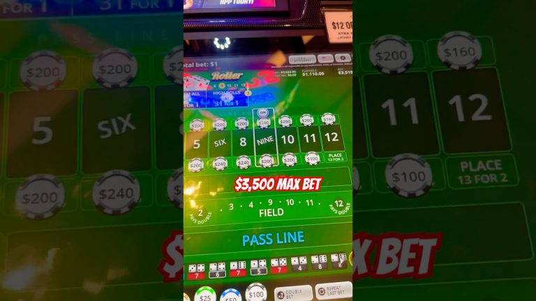 $3,500 MAX BET! Can We Make Profit On Bubble Craps?! #casino #crazybetting #gambling #maxbet