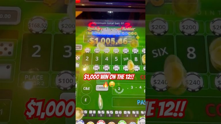 $3,500 MAX BET! HIT THE 12! #casino #crazybetting #bubblecraps #jackpot #bigwin