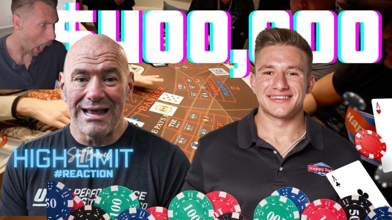 Dana White & Stevewilldoit Go On A $400,000 Run Playing High Limit Baccarat In Las Vegas #reaction