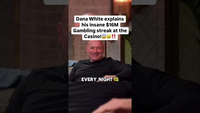 Dana White explains his most insane $16M gambling streak! #danawhite#gambling #baccarat