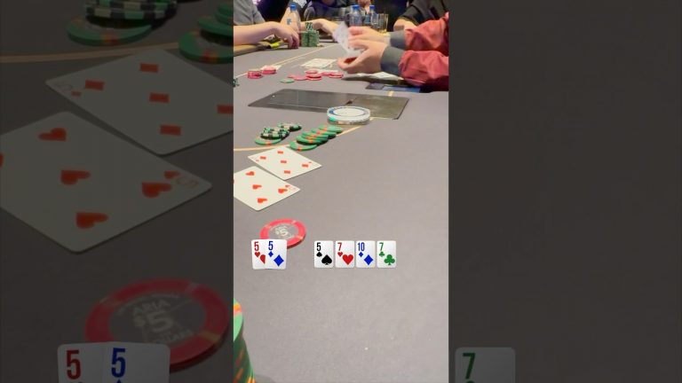 Flopping a SET vs The Baccarat Boss! #poker